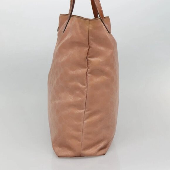GUCCI GG Canvas Tote Bag Nylon Pink Gold 295252 Auth 129450 - Picture 15 of 16